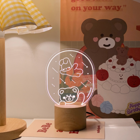 [malling booth] Bebe and Hato Mood Lamp