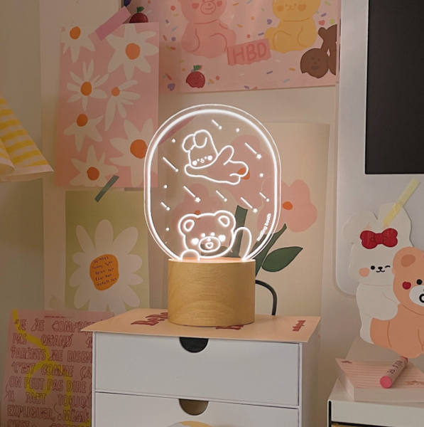 [malling booth] Bebe and Hato Mood Lamp