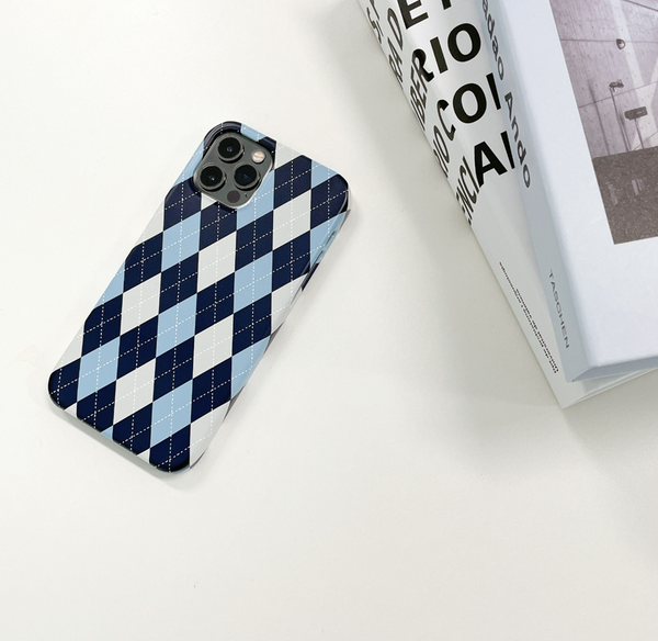 [DEEPING CASE] Argyle Pattern Hard Case