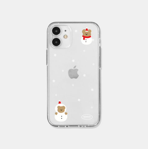 [DEEPING CASE] Winter Season - 눈 곰둘이 Jelly Case