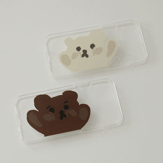 [MAZZZZY] Window Brownie & Muffin Clear Case