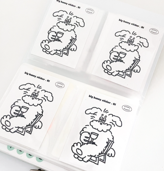 [scooty studio] Big Bunny Sticker 01