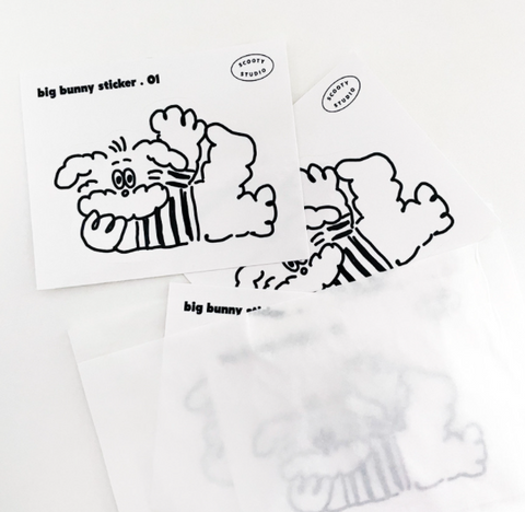 [scooty studio] Big Bunny Sticker 01