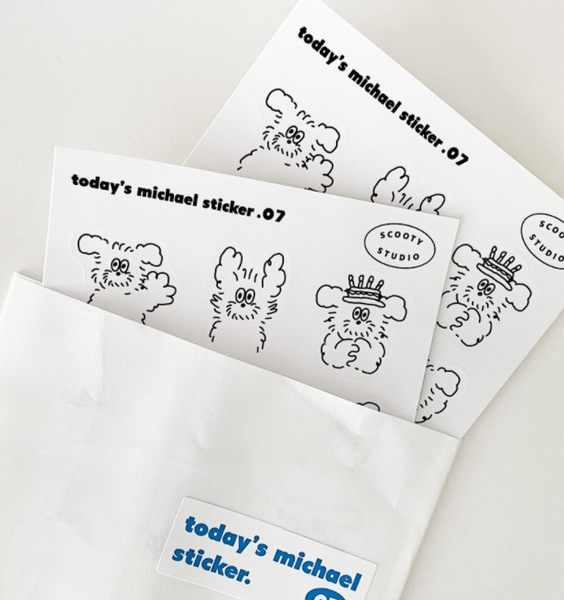 [scooty studio] Today's Michael Sticker 07