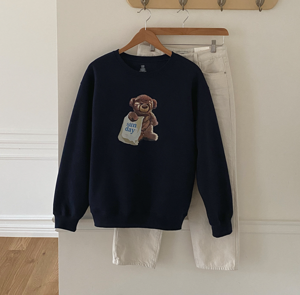 [LAURENHI] Bear Club Sweatshirt (Adult) - 2 Colour