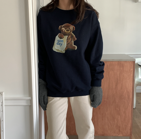 [LAURENHI] Bear Club Sweatshirt (Adult) - 2 Colour