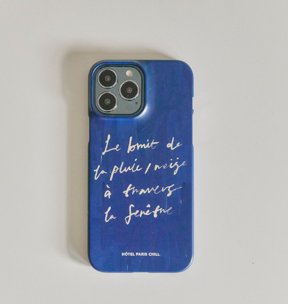 [HOTEL PARIS CHILL] Over the Window Phone Case (Blue)