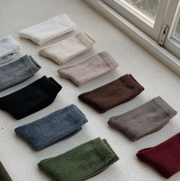 [SLOWAND] Cashmere Thick Socks