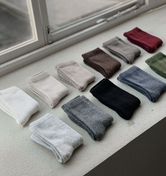 [SLOWAND] Cashmere Thick Socks