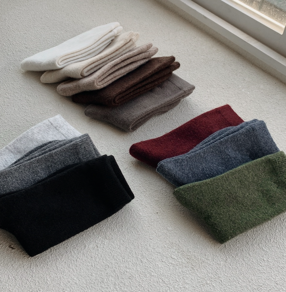 [SLOWAND] Cashmere Thick Socks