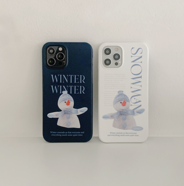 [Mademoment] Snowman Design Phone Case