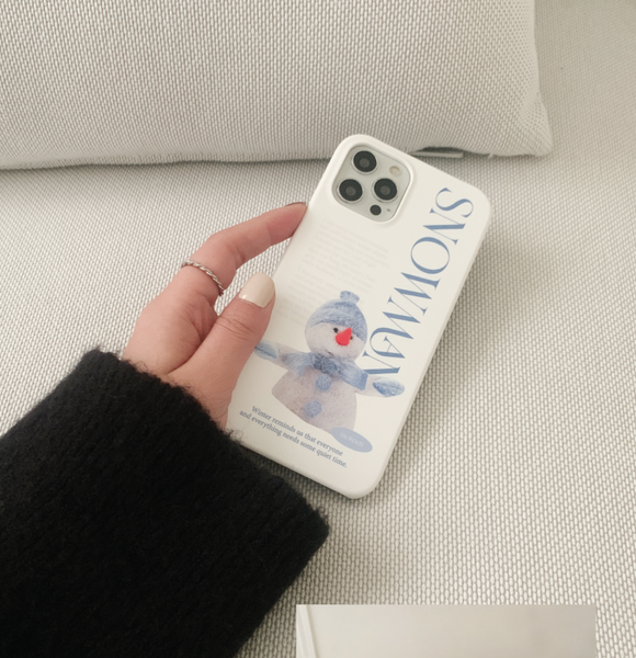 [Mademoment] Snowman Design Phone Case