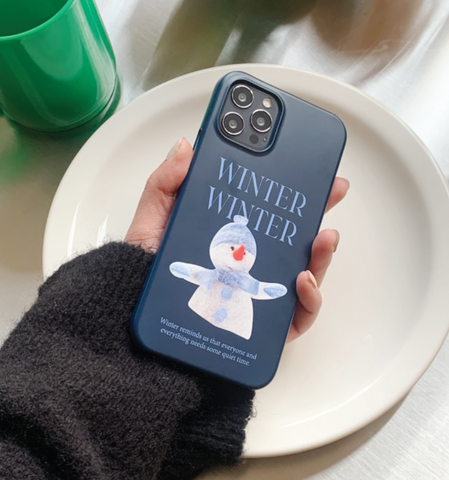 [Mademoment] Snowman Design Phone Case