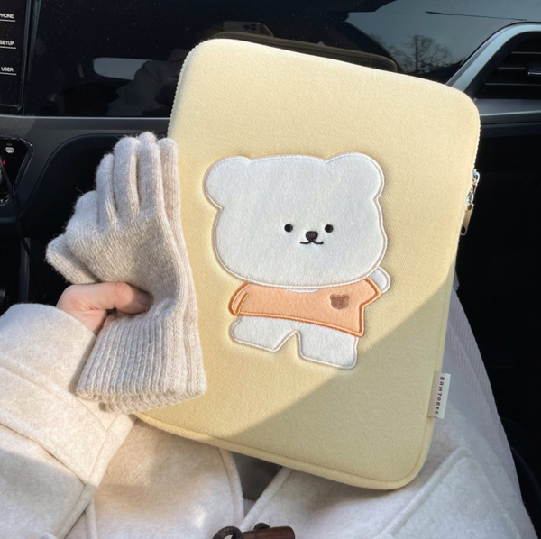 [BAMTOREE] Yellow Ipad Pouch