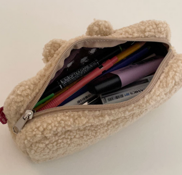 [MAZZZZY] Cookie Fluffy Pencil Case & Pouch