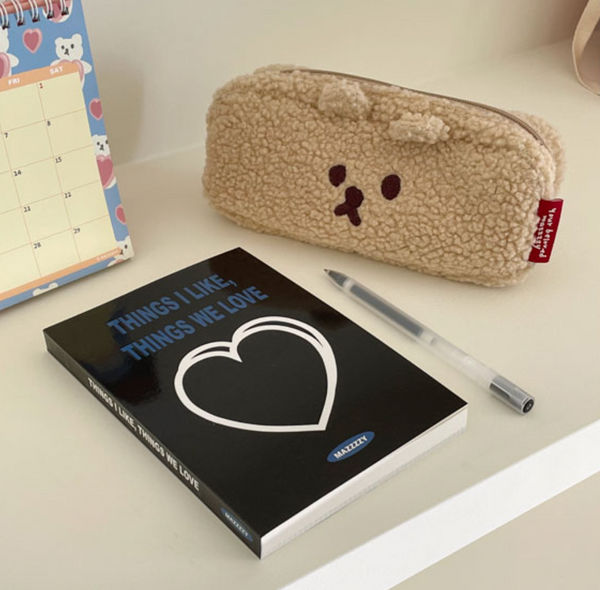 [MAZZZZY] Cookie Fluffy Pencil Case & Pouch