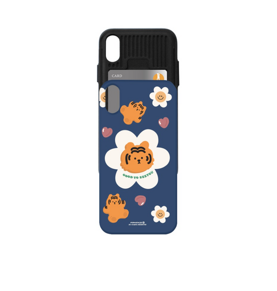 [MOMO CASE] 427 플라워호랑(블루) Phone Case