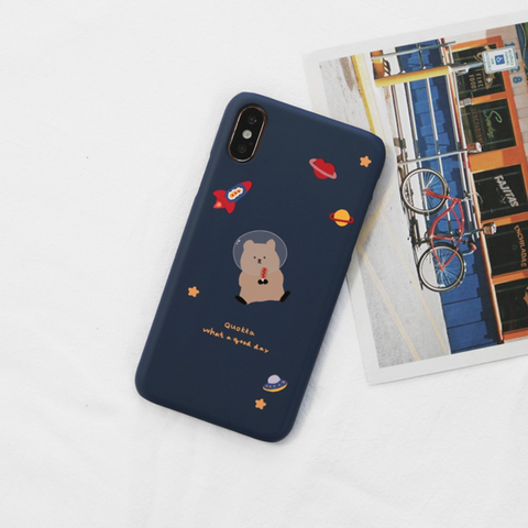 [MOMO CASE] 274 굿데이쿼카(네이비) Phone Case