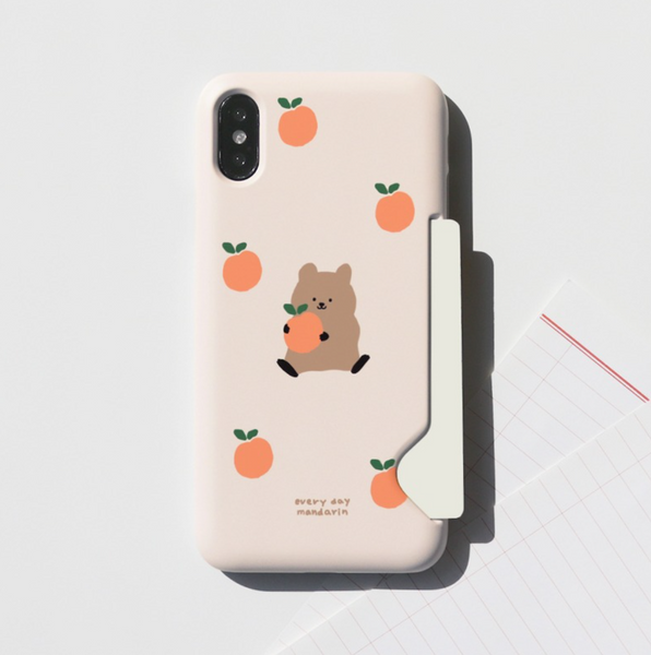 [MOMO CASE] 318 만다린쿼카(크림) Phone Case