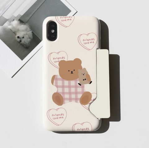 [MOMO CASE] 308 프렌즈럽미(크림) Phone Case