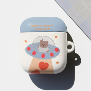 [MOMO CASE] 334 하트슝슝곰(크림) Airpods Case