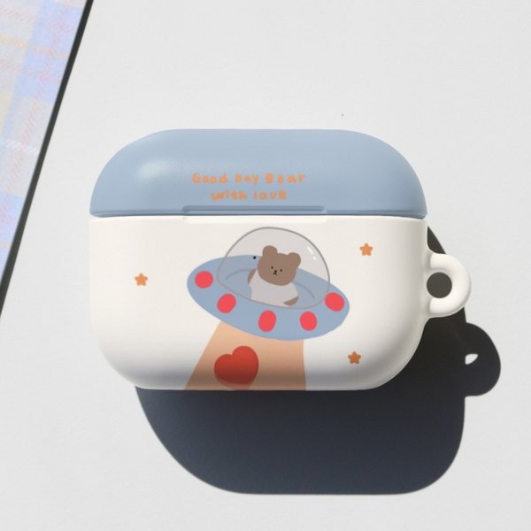 [MOMO CASE] 334 하트슝슝곰(크림) Airpods Case