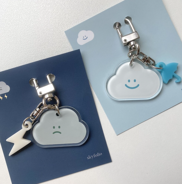 [skyfolio] Cloud Acrylic Keyring