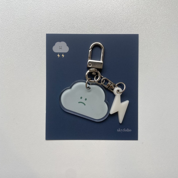 [skyfolio] Cloud Acrylic Keyring