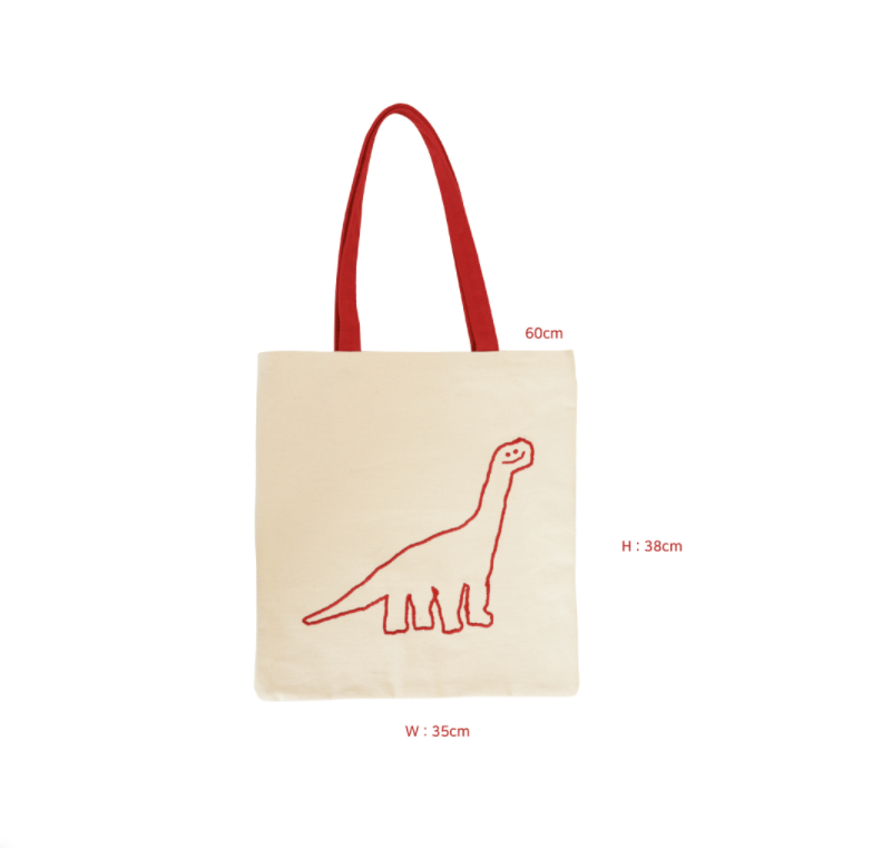 [Dinotaeng] DINO Canvas Bag [RED]