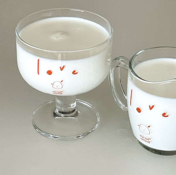 [eune mind] Love Yogurt bowl & Milk Creamer