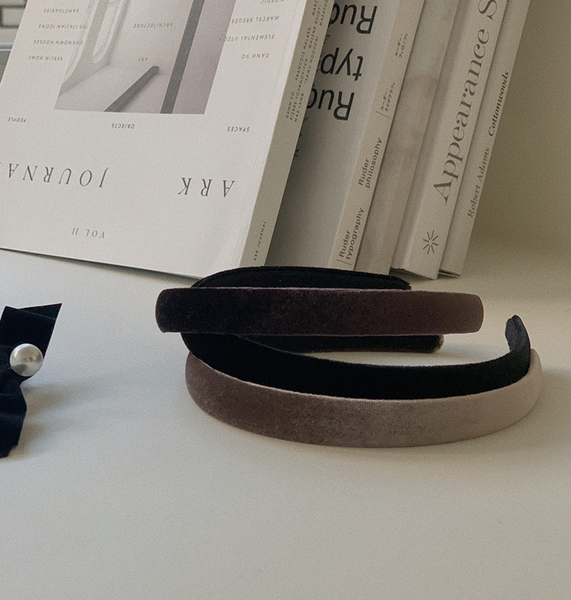 [SLOWAND] So Simple Velvet Hairband