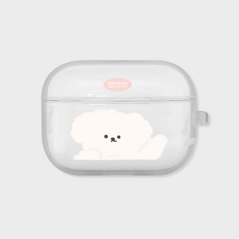 [DEEPING CASE] 핑크 콩이 Clear Airpods Case