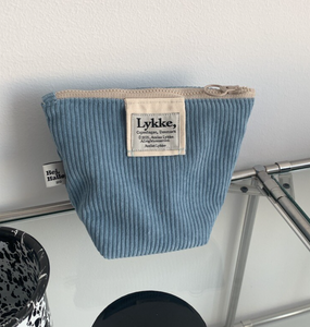 [Atelier Lykke] Lykke Corduroy Pouch (Light Blue)