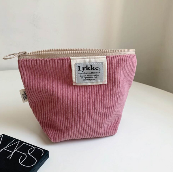 [Atelier Lykke] Lykke Corduroy Pouch (Rose Pink)