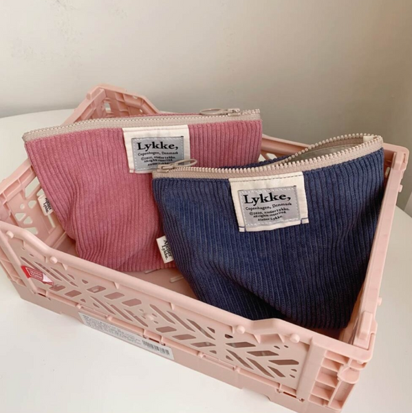 [Atelier Lykke] Lykke Corduroy Pouch (Rose Pink)