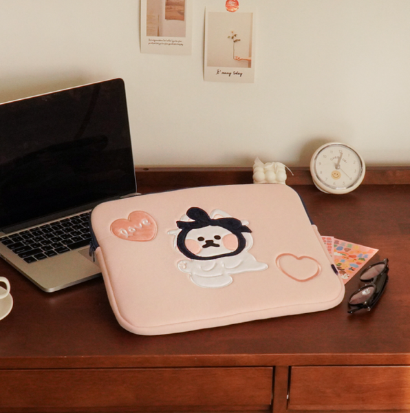 [sosoroun] Ribbon Cat Laptop Case/ Ipad Pouch