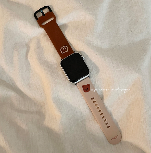 [pureureum design] Cupid Bear Apple Watch Silicon Strap