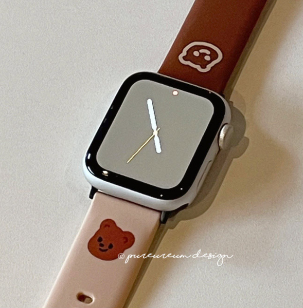 [pureureum design] Cupid Bear Apple Watch Silicon Strap