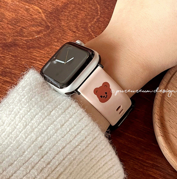 [pureureum design] Cupid Bear Apple Watch Silicon Strap