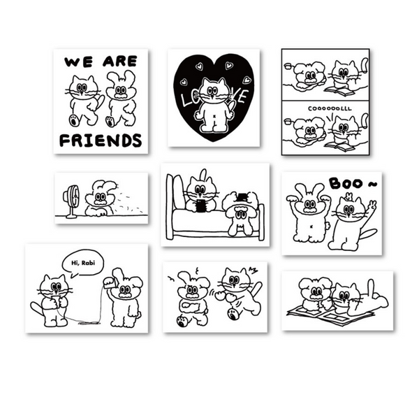 [ADDHALF] Eddy & Rabi Sticker Pack