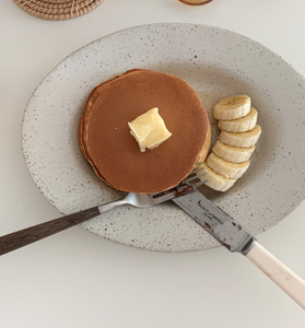 [Lucky Comanie] Cookies & Cream Brunch Oval Plate 25cm