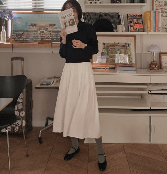 [SLOWAND] Flynn Silk Flare Skirt