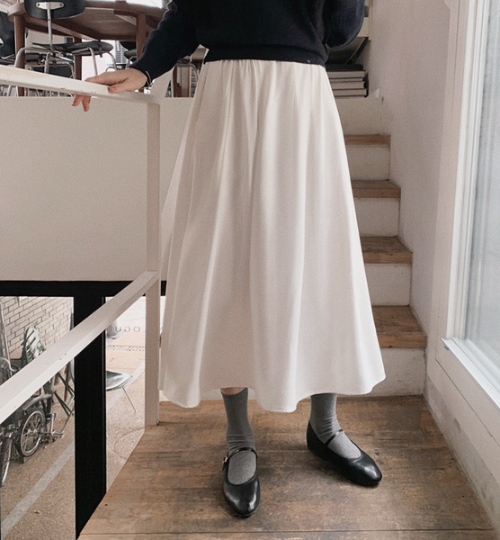 [SLOWAND] Flynn Silk Flare Skirt