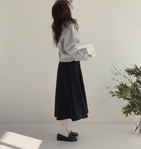 [SLOWAND] Flynn Silk Flare Skirt