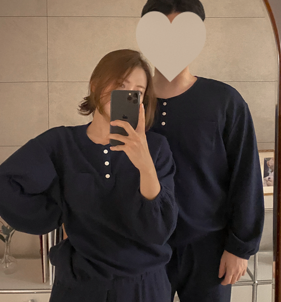 [Juuneedu] J'eu 247 - in N out Homewear (Navy)