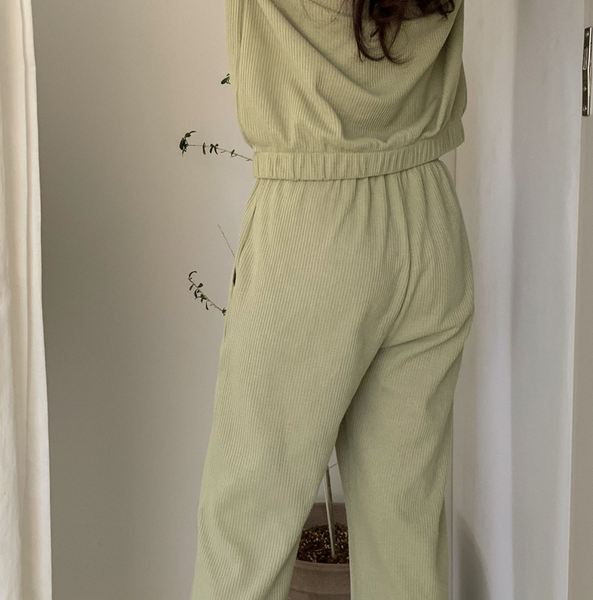 [Juuneedu] J'eu 247 - in N out Homewear (Sage Green)