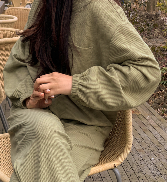 [Juuneedu] J'eu 247 - in N out Homewear (Sage Green)