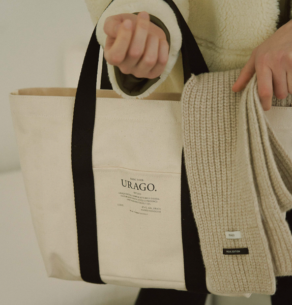 [URAGO] Herringbone Tote Bag