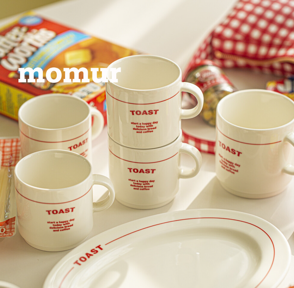 [momur] TOAST Mug Red (2Colour, 2Size)