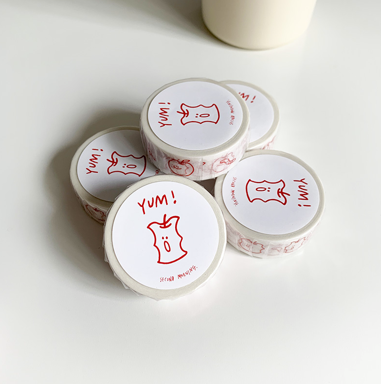 [second morning] YUM Apple Masking Tape